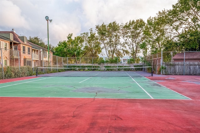 view of tennis court