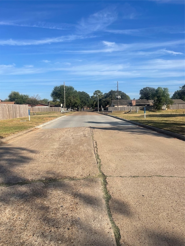 view of road