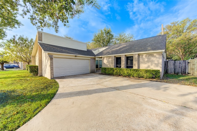 ranch-style home with a garage