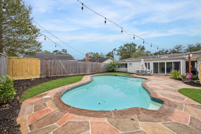 view of pool with a patio