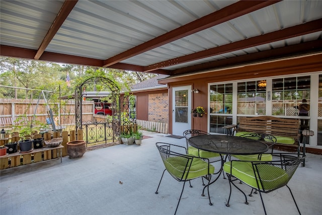 view of patio