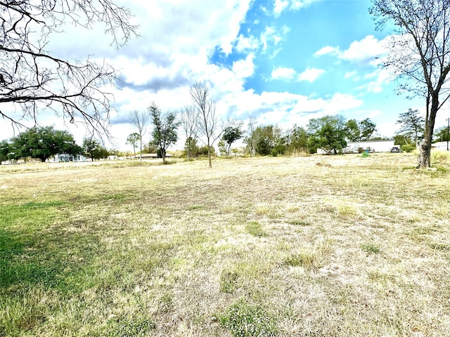 view of yard featuring a rural view