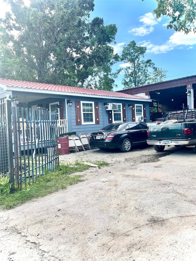 view of front of home