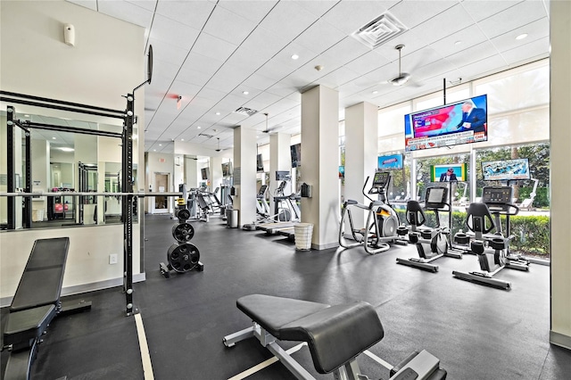 view of exercise room