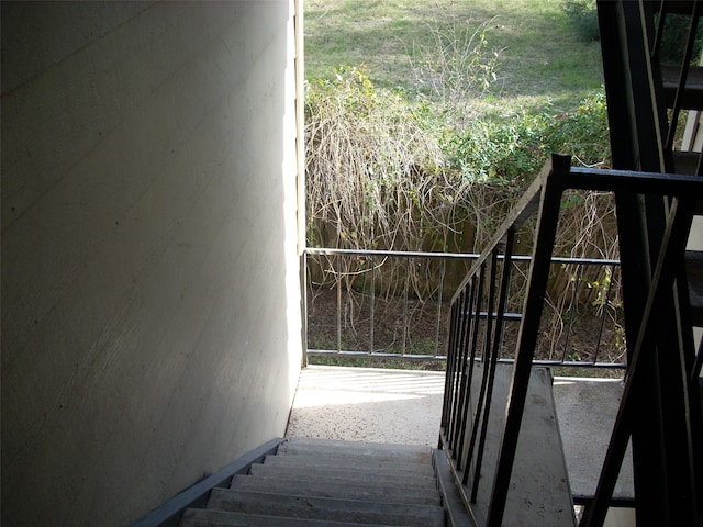 view of stairs