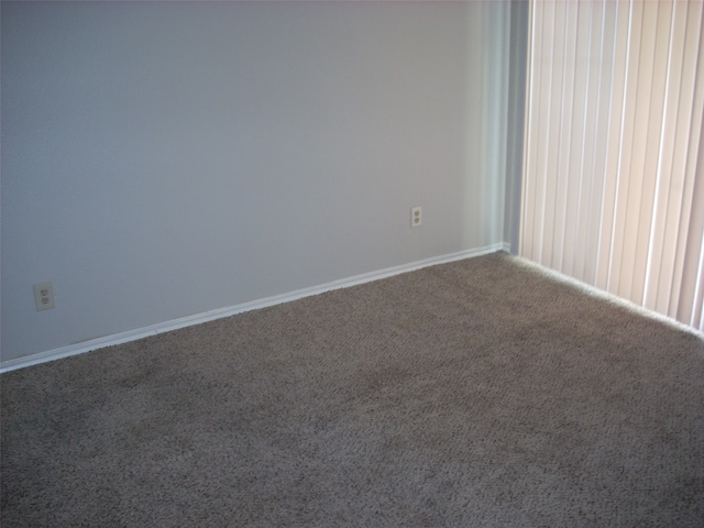 view of carpeted empty room