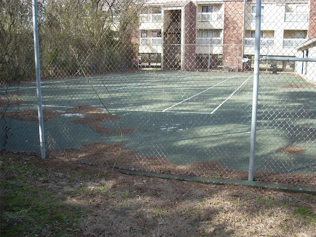 view of tennis court