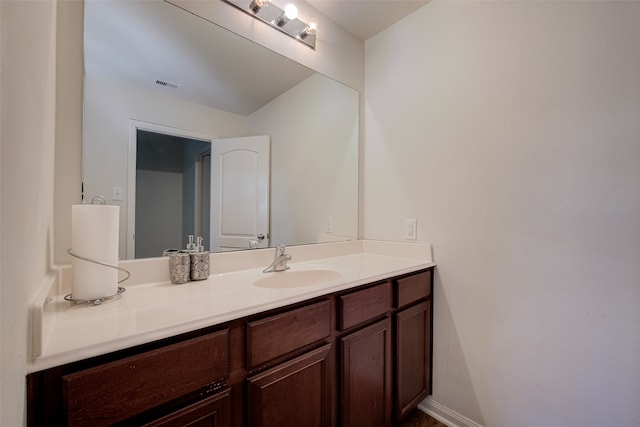 bathroom featuring vanity