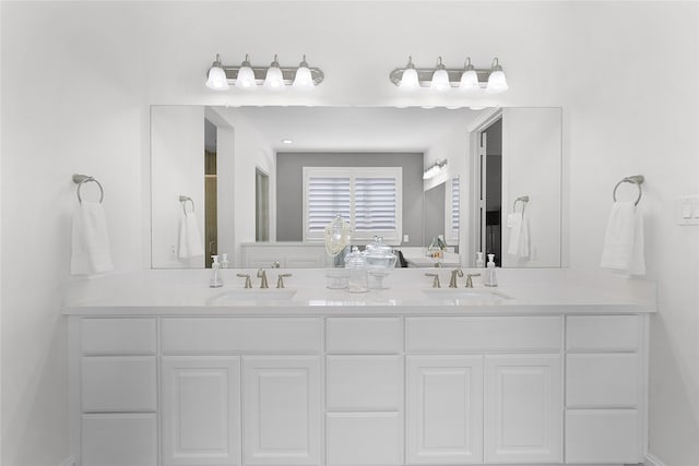 bathroom with vanity