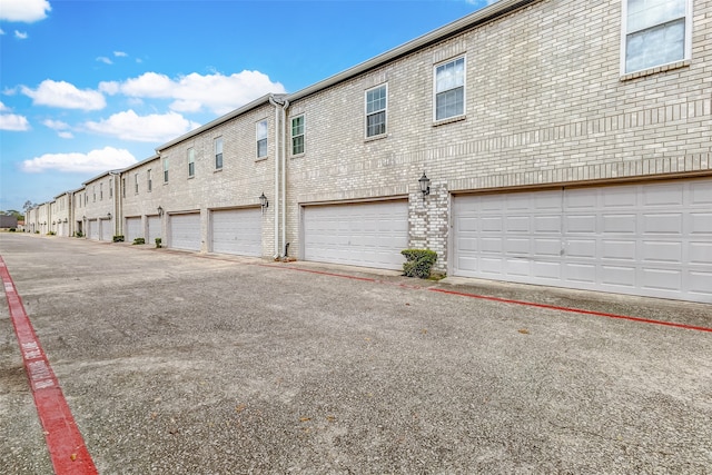 view of home's exterior featuring a garage