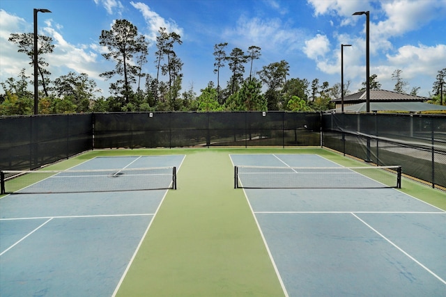 view of tennis court