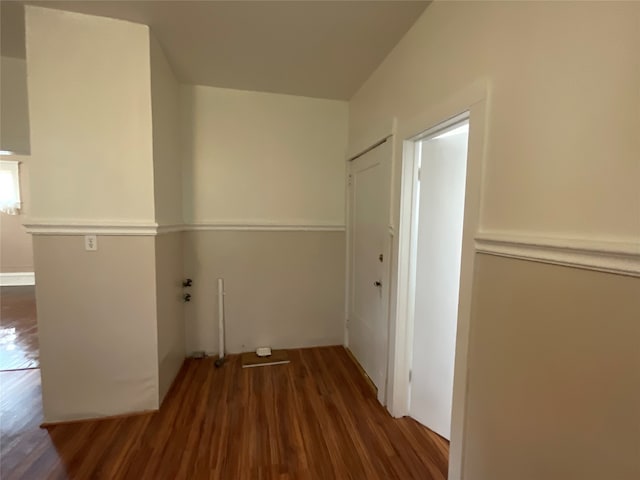 washroom featuring dark hardwood / wood-style flooring