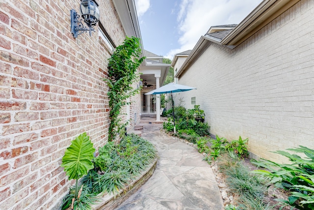 entrance to property featuring french doors