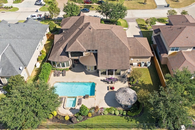 birds eye view of property