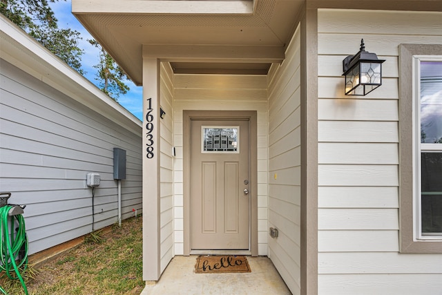 view of entrance to property