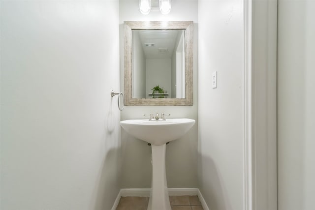 bathroom featuring tile patterned floors