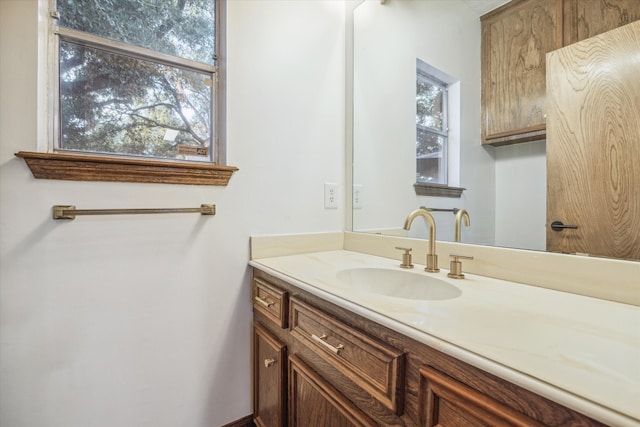 bathroom featuring vanity