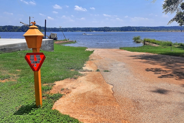 view of water feature