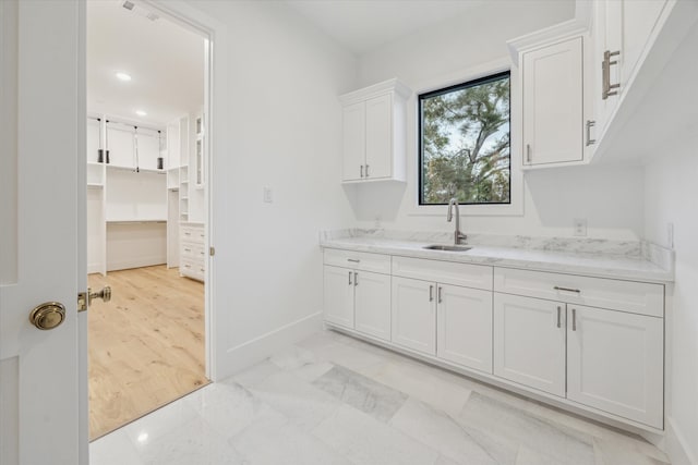 interior space featuring sink