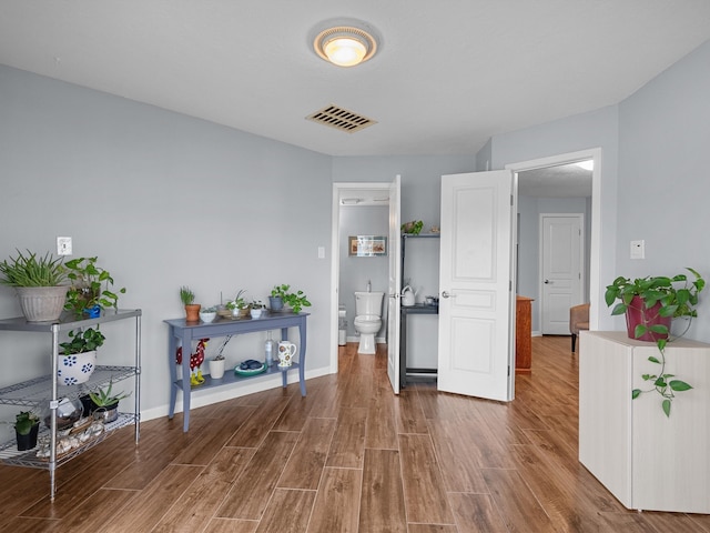 interior space featuring hardwood / wood-style floors