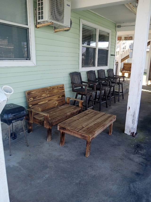 view of patio with ac unit