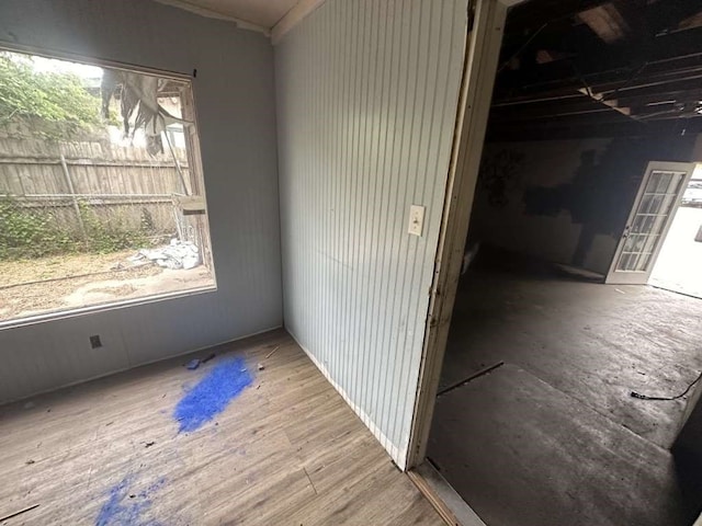 interior space featuring hardwood / wood-style flooring and a healthy amount of sunlight