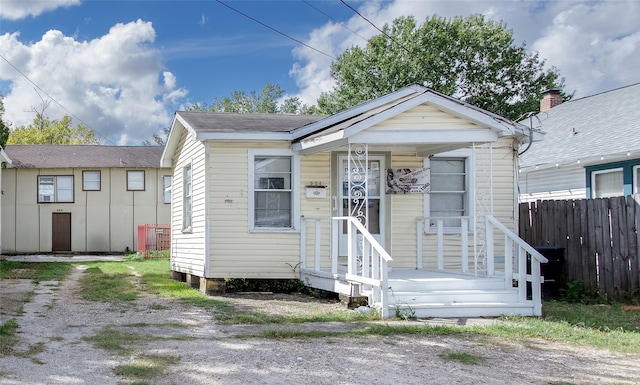 view of bungalow-style house