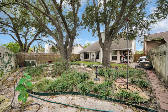 view of yard with a patio