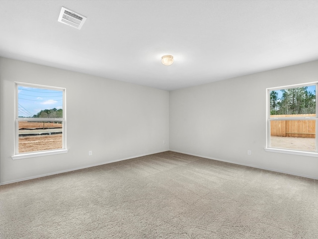 view of carpeted empty room