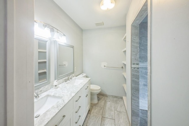 2409 Arbor St, Houston, TX 77004 - bathroom with toilet and double vanity