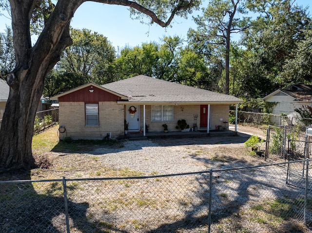 view of ranch-style house