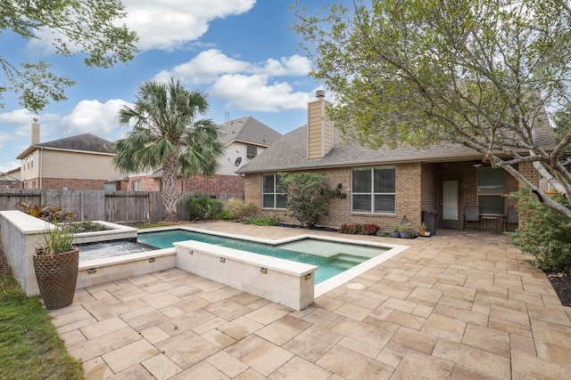 view of pool with a patio area