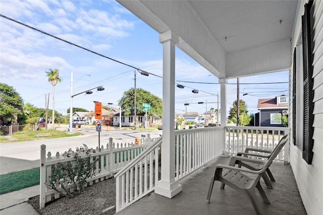 balcony with covered porch