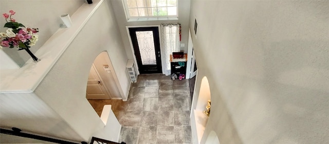 foyer featuring hardwood / wood-style flooring