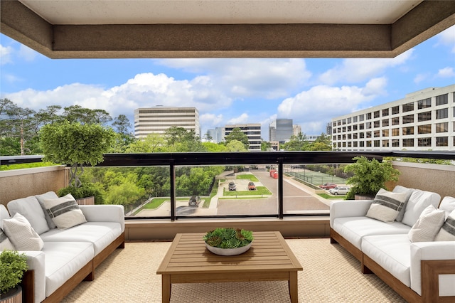 view of balcony