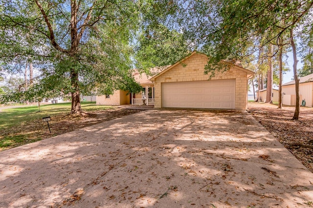 view of front of home featuring a garage