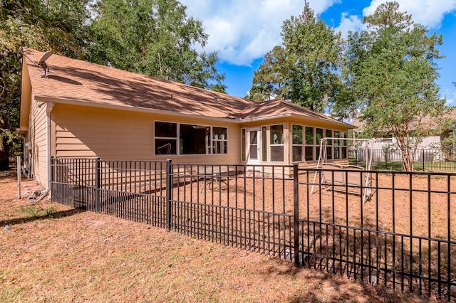 rear view of house featuring a patio area