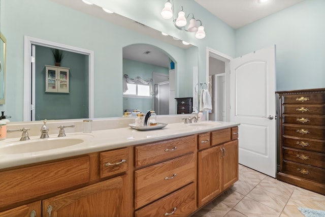 bathroom featuring vanity