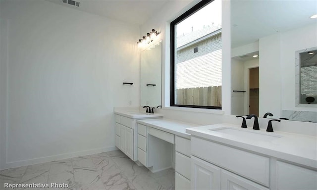 bathroom featuring vanity