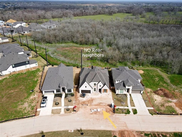 birds eye view of property featuring a residential view