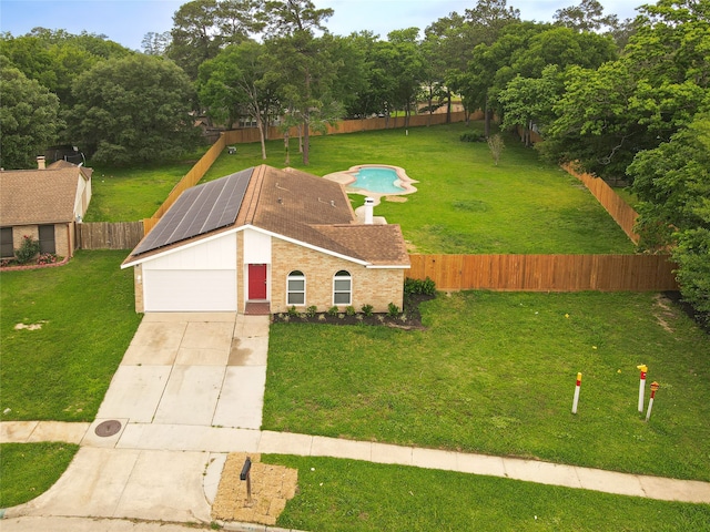 birds eye view of property