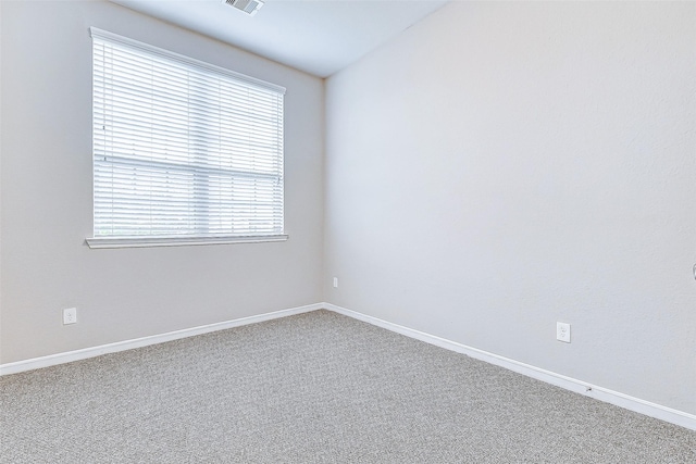 carpeted spare room with a healthy amount of sunlight