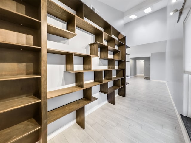 interior space featuring light hardwood / wood-style flooring