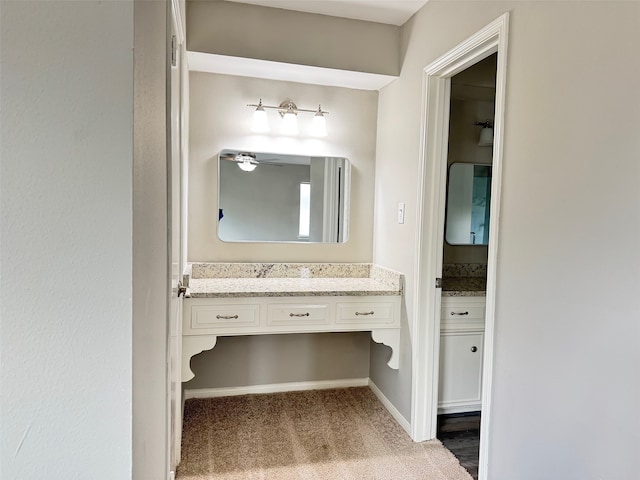 bathroom with vanity