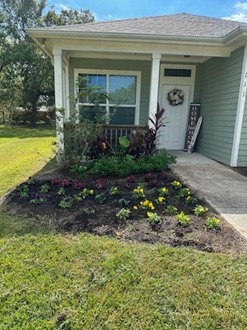 property entrance with a porch