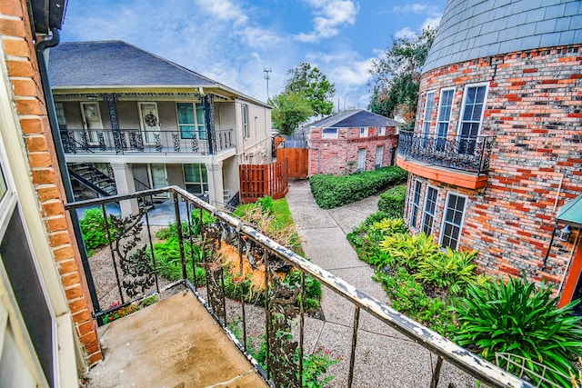 view of balcony