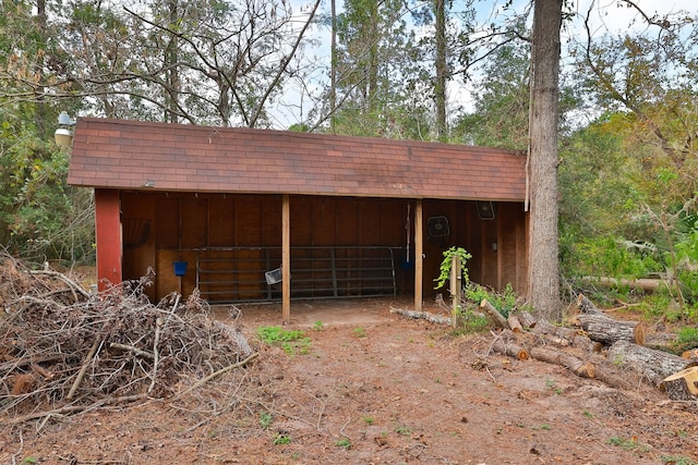 view of outdoor structure