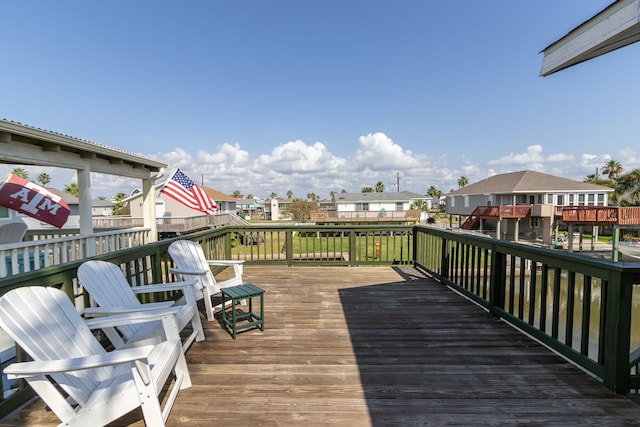 view of wooden terrace