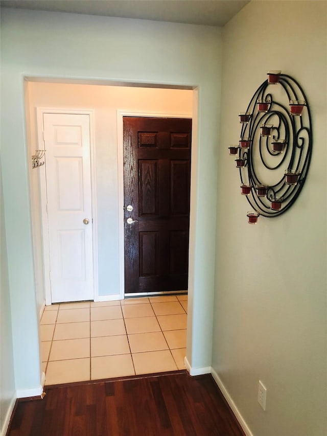 entryway featuring light wood-type flooring