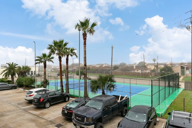 view of sport court